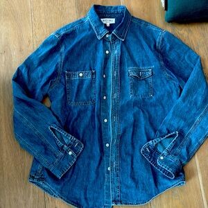 Alex Mill washed denim work shirt L Large